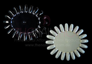 Oval Nail Polish Display - Clear or Natural Product Photo