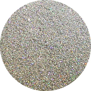 JOSS Holo Silver Solvent Stable Glitter 0.004 Square   Product Photo