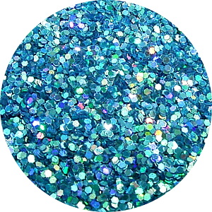 JOSS Holo Aqua Solvent Stable Glitter 0.015Hex   Product Photo