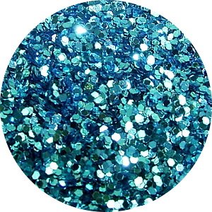 JOSS Light Blue Solvent Stable Glitter 0.015Hex Product Photo