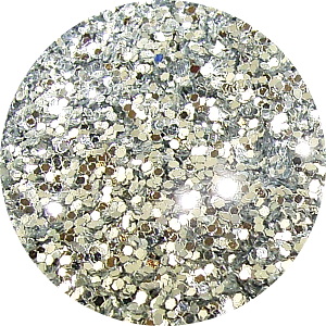 JOSS Patina Silver Solvent Stable Glitter 0.015Hex Product Photo