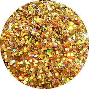 JOSS Holo Gold Solvent Stable Glitter 0.015Hex Product Photo